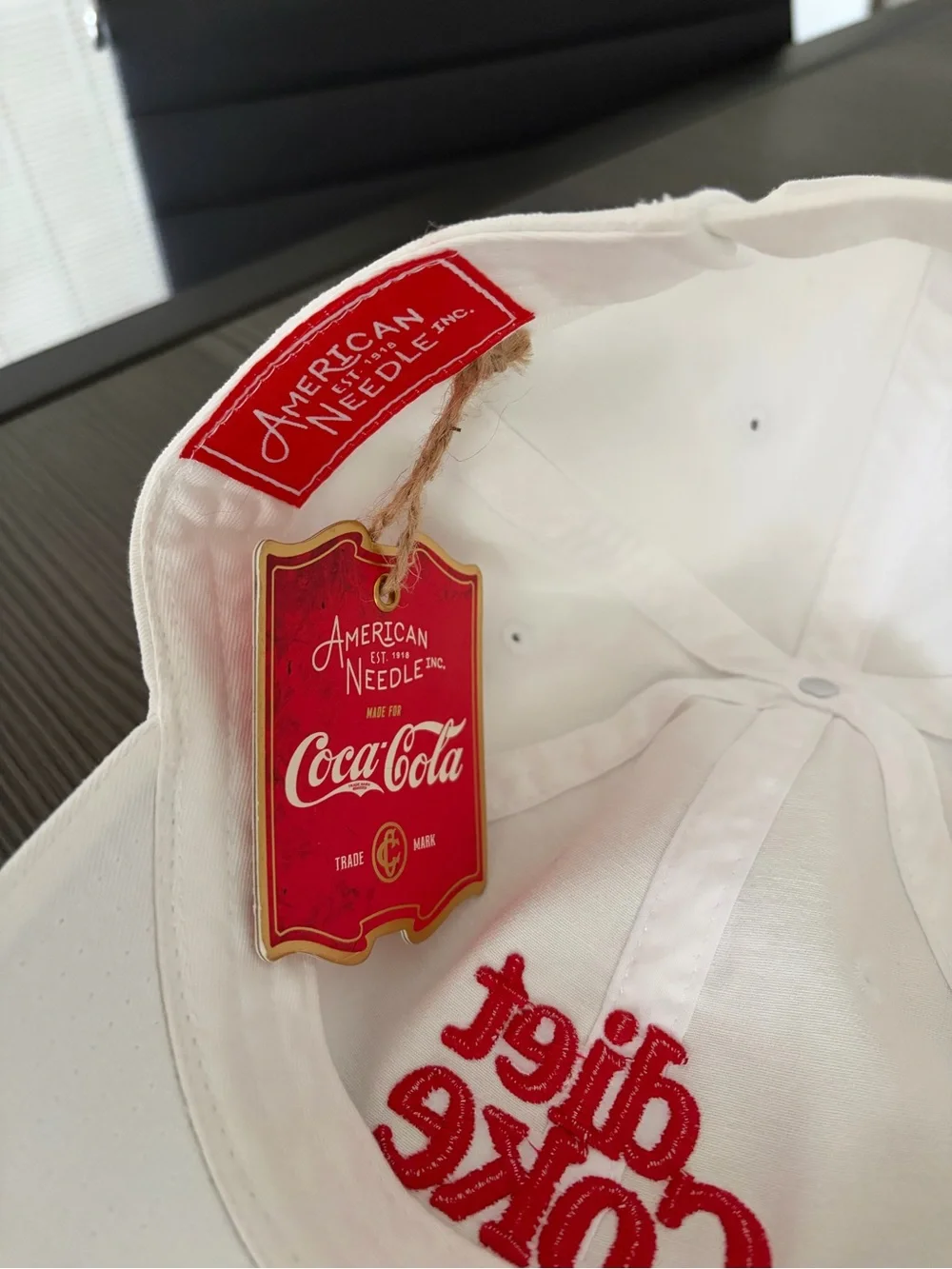 NWT American Needle White Hat With Diet Coke Logo